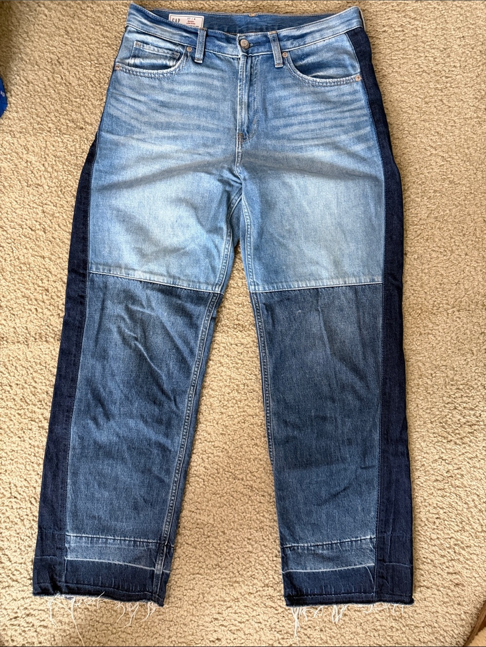 Gap Two-Tone Patchwork Jeans